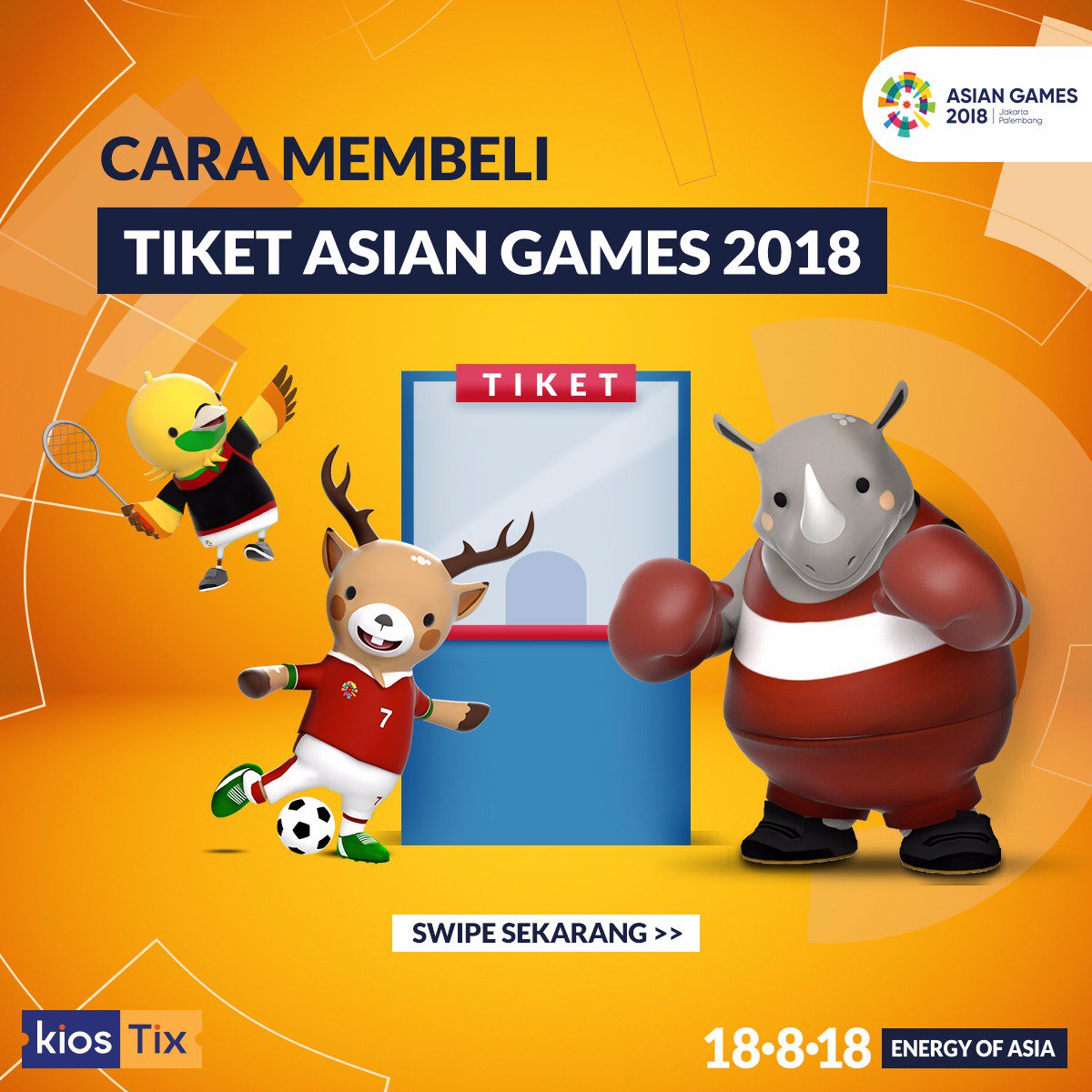 Mari Sambut Energi Asia Dalam Asian Game 2018 Jakarta Palembang ...