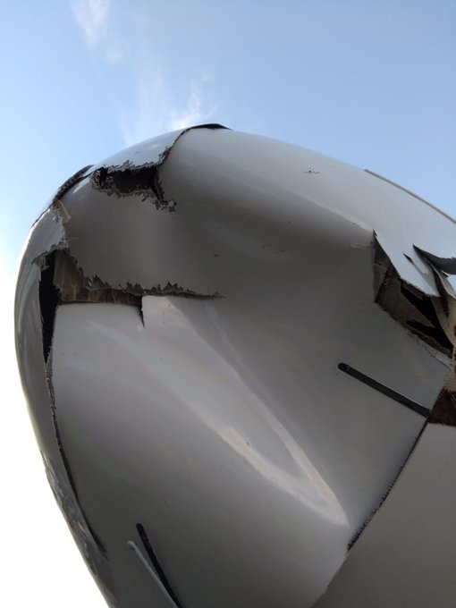 Kecelakaan Pesawat Penumpang jenis Boeing 737 menabrak Drone
