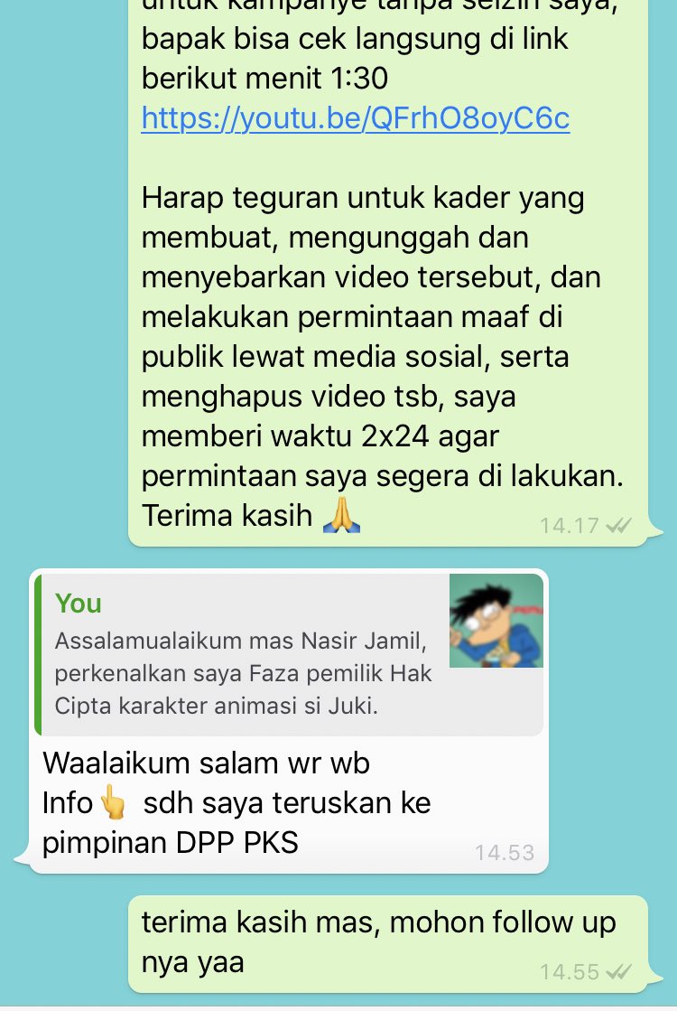 Video Si Juki Dipakai Kampanye, Kreator Minta PKS Beri Penjelasan