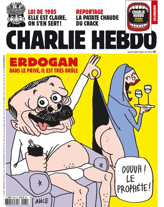 Keren, Majalah Prancis Charlie Hebdo Pajang Karikatur Cabul Erdogan