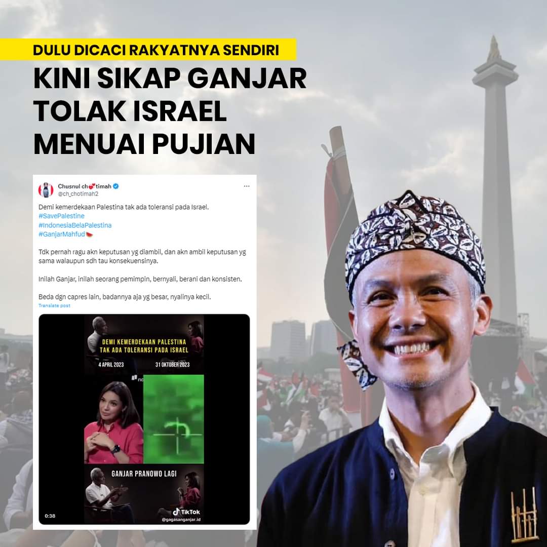 PBB Lepas Tangan Terhadap Palestina, Ganjar Dorong Indonesia Ambil Inisiasi