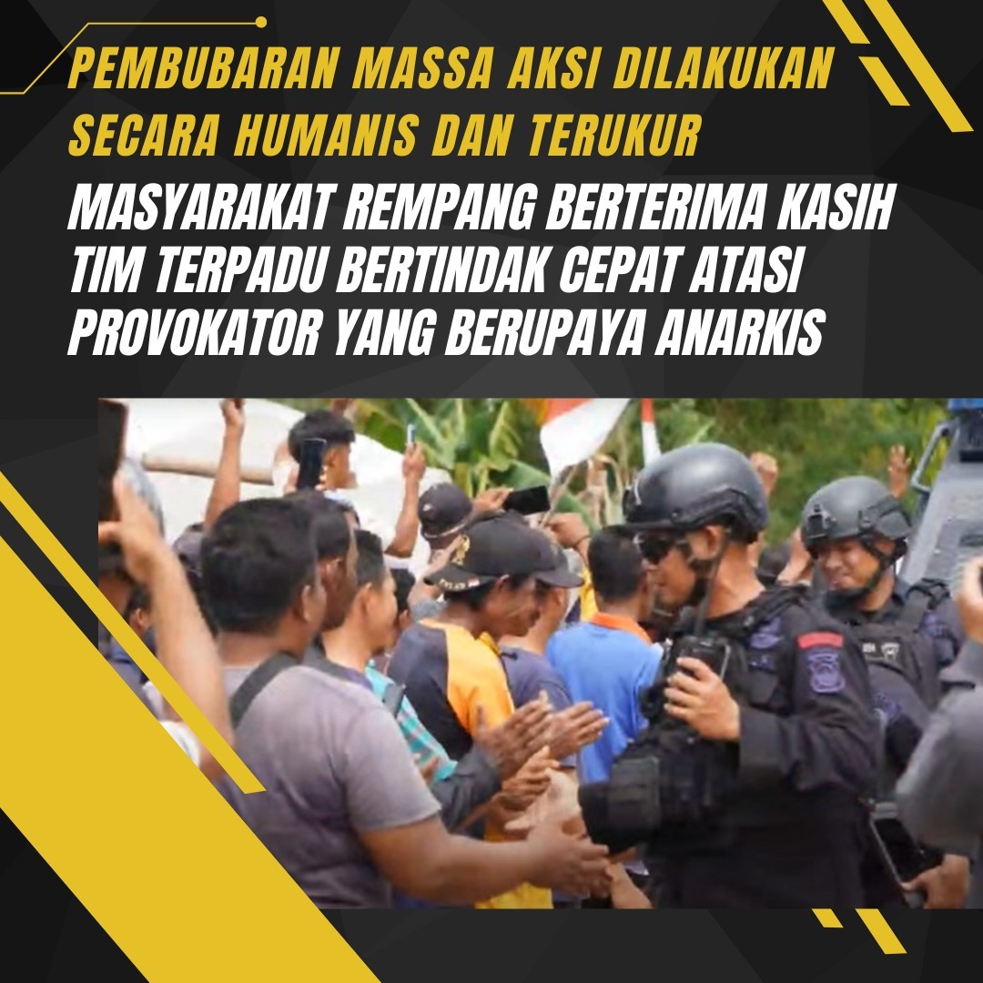  Demo Relokasi Rempang Eco-city: 15 Polisi Terluka, 14 Warga Melayu Ditangkap