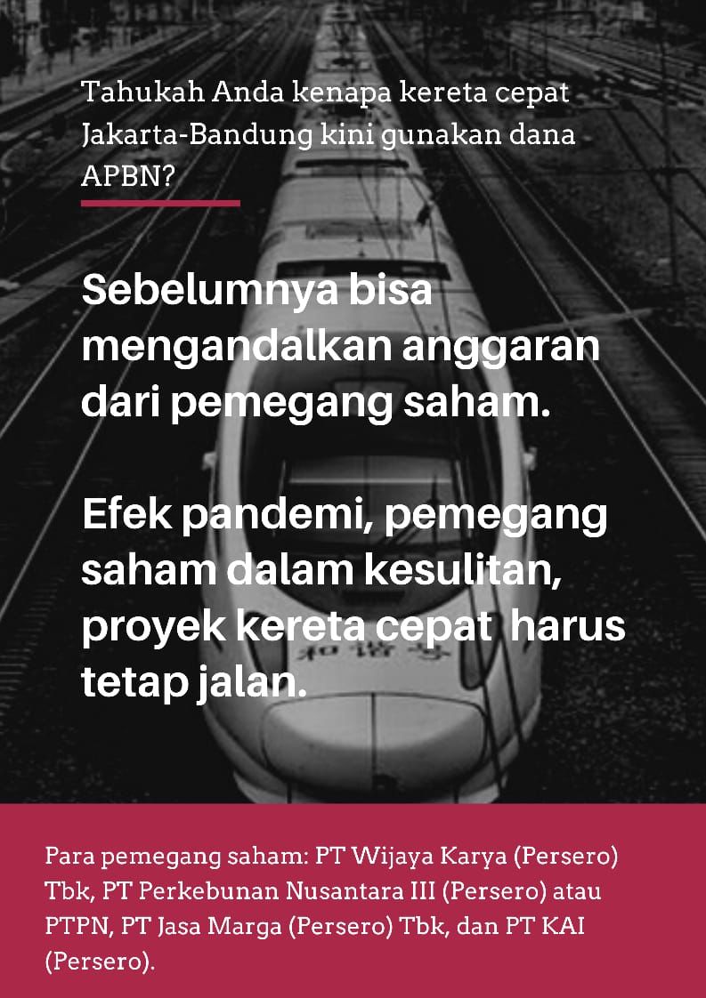 Biaya Kereta Cepat Bengkak Rp18,36 Triliun, Siapa Bayar Paling Besar?