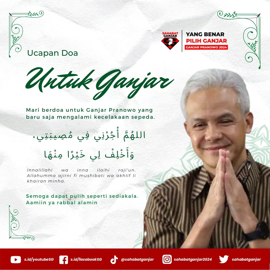 Breaking News! Ganjar Pranowo Terlibat Kecelakaan dan Dilarikan ke Rumah Sakit