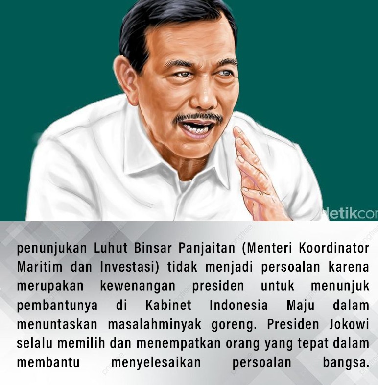 Ditugaskan Jadi 'Pengendali' Minyak Goreng, Ini Jurus Luhut