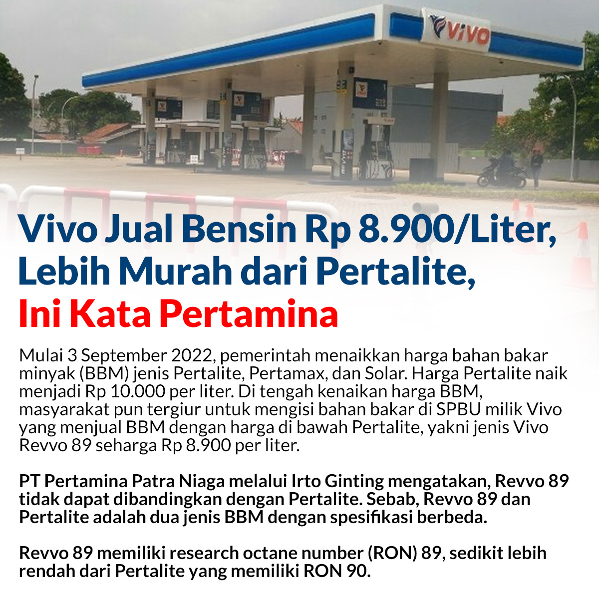 Penjualan BBM Revvo 89 di Jabar Bakal Diawasi!