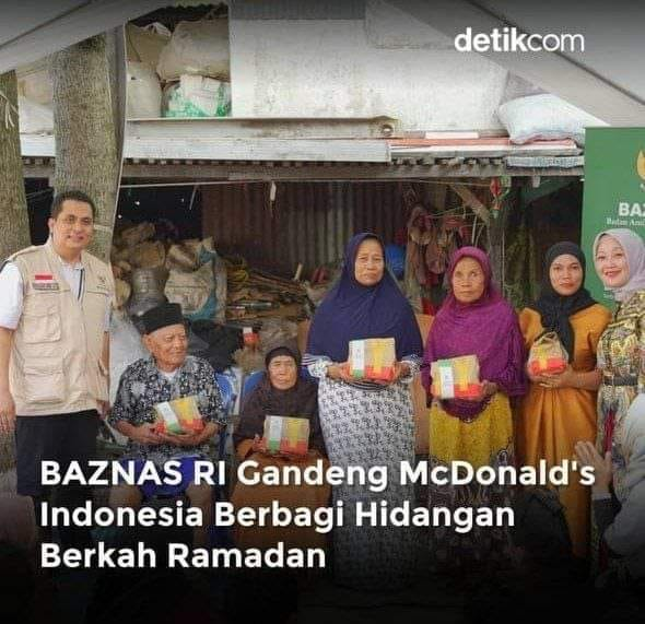 Bareng BAZNAS, McD Indonesia Bagikan Paket Berbuka ke Komunitas Pemulung