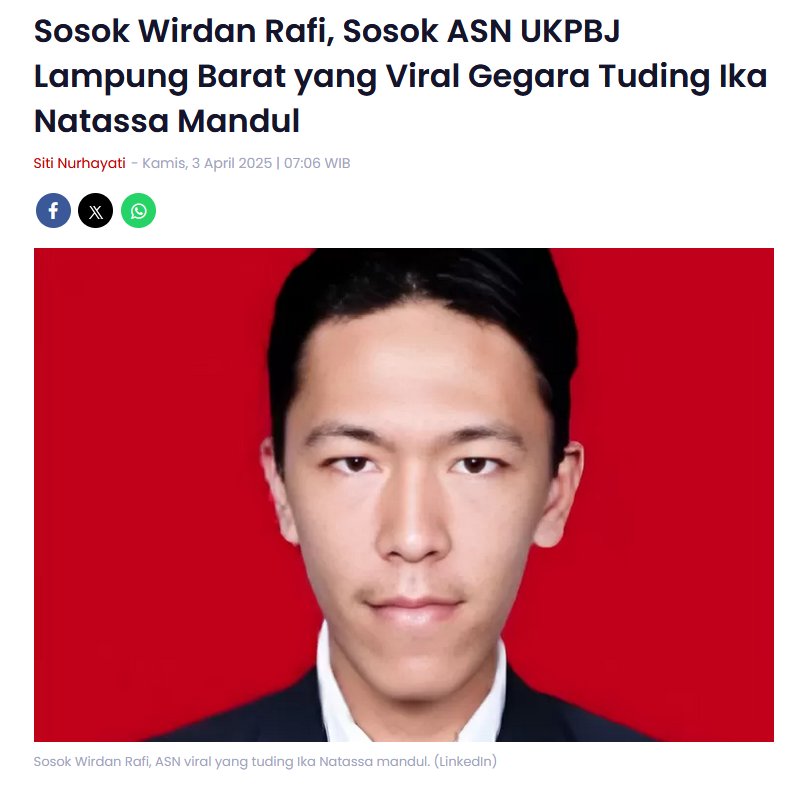 Siapa Wirdan Rafi? Sebut Penulis Ika Natassa Mandul, Jadi Sorotan karena ASN!