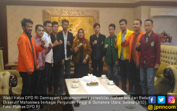 Wakil Ketua DPD RI Terima BEM Sumatera Utara