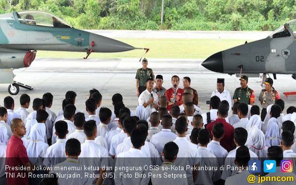 Jokowi Mengajak Pengurus OSIS untuk Bijak Gunakan Medsos
