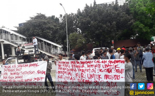 Gelar Aksi, FPI Desak KPK Garap Sudirman Said