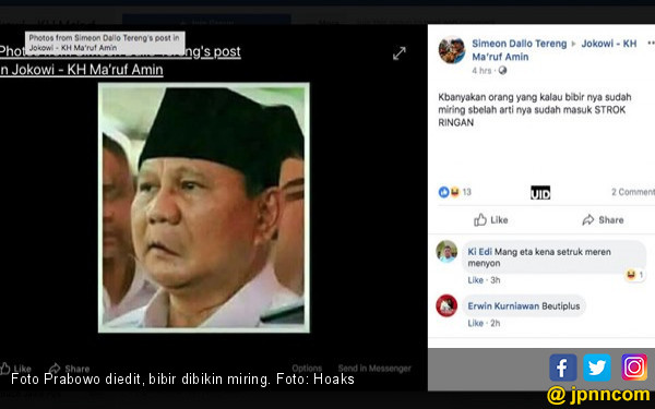 Bibir Prabowo Dibikin Miring, Ngawur Banget!