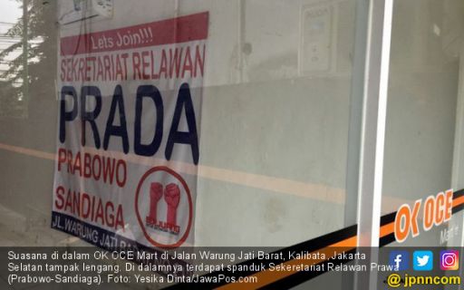 Bangkrut, OK OCE Mart Jadi Markas Relawan Prabowo - Sandi
