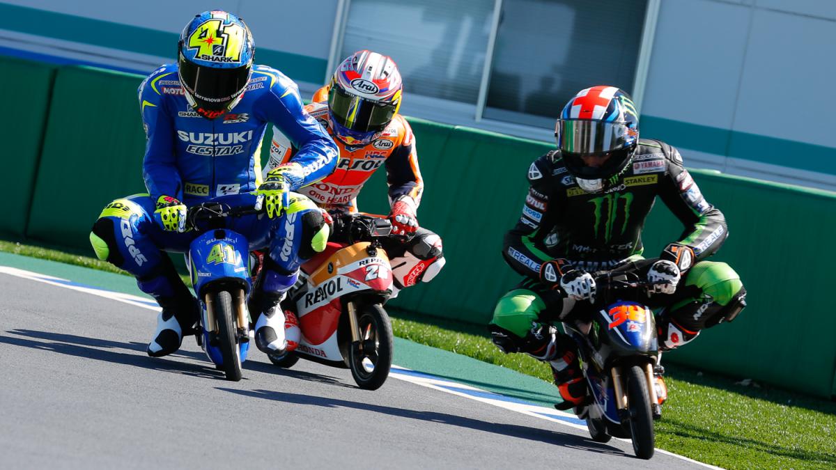 Melihat Tingkah Rider MotoGP memakai Minibikes