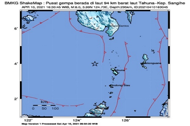 Selain di Malang, Gempa Bumi Juga Guncang Kepulauan Sangihe, Ini Analisa PVMBG