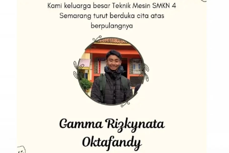 Paskibra Tewas Ditembak Oknum Polisi, Karangan Bunga Banjiri SMKN 4 Semarang