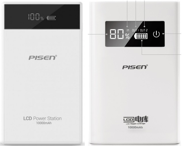 ▓█ PISEN LISHEN Portable Powerbank Easy Power Station 5000mAh 7500mAh 10000mAh ▓█