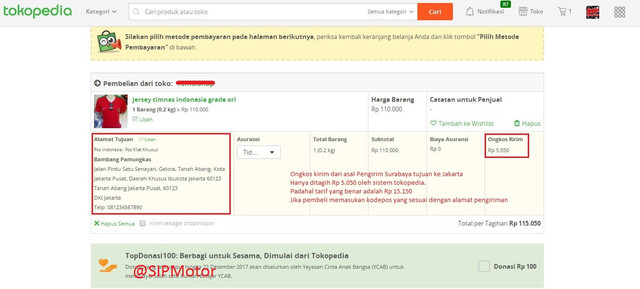 Cara curang biar ongkos kirim di Tokopedia MURAH selamanya