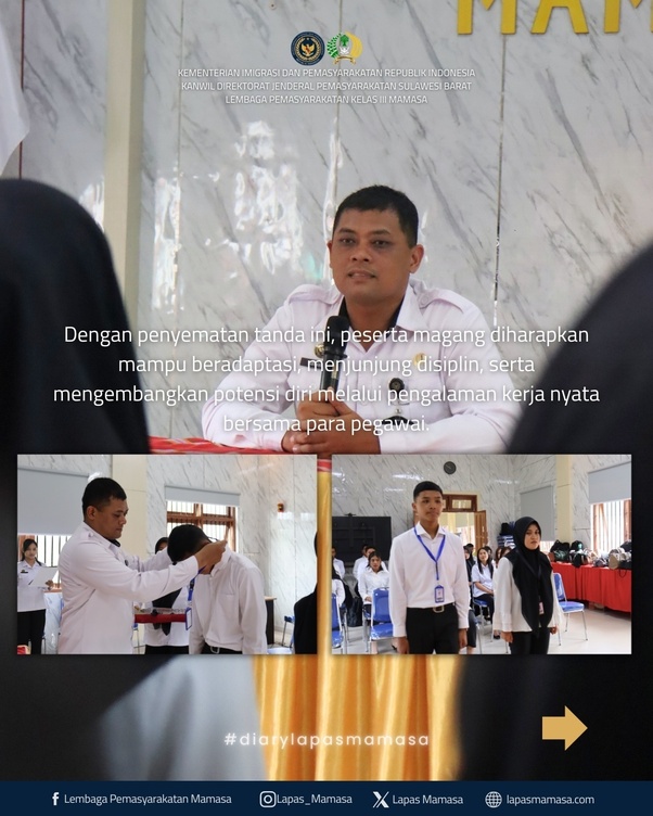 Resmi Disematkan, Peserta Magang Siap Berproses Profesional Penuh