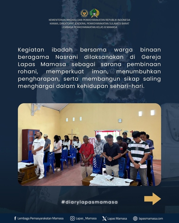 Ibadah Bersama Menjadi Ruang Refleksi dan Penguatan Iman Kristiani