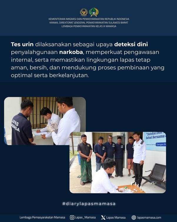 Tes Urin Mendalam Secara Transparan dan Profesional Cegah Penyalahgunaan Narkoba