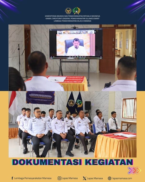 Jajaran Lapas Mamasa Laksanakan Penandatanganan Komitmen Bersama 