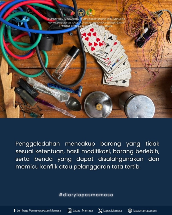 Penggeledahan Humanis Menjadi Benteng Keamanan Lapas Mamasa