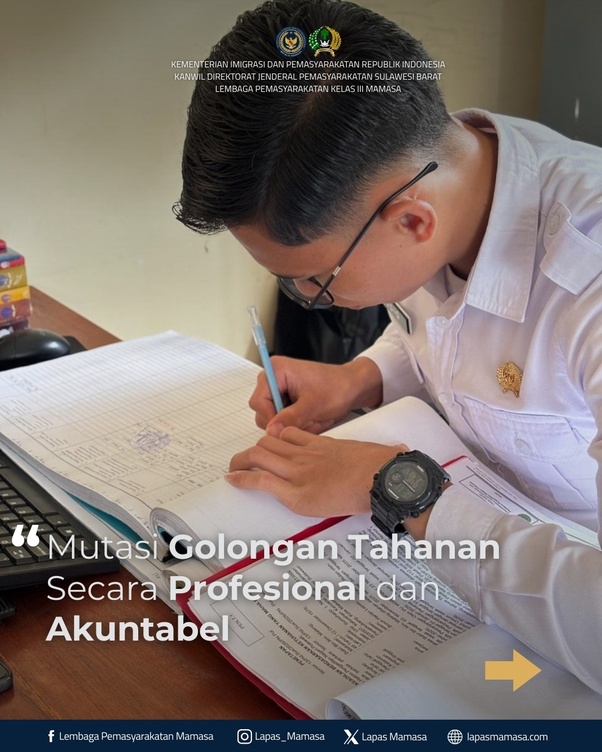 Mutasi Golongan Tahanan Secara Profesional dan Akuntabel