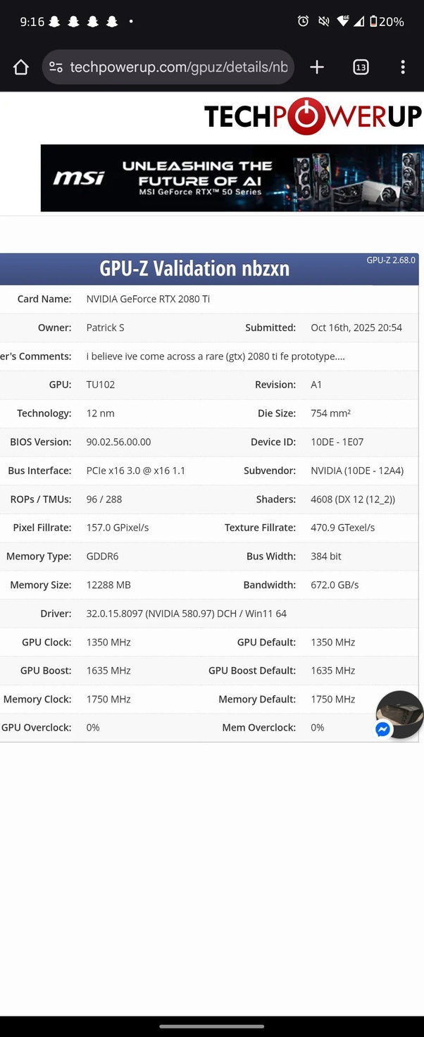 Nvidia Sempat Bikin GTX 2080 Ti Engineering Sample: 12 GB VRAM 