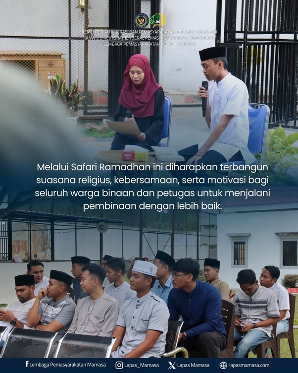 Safari Ramadhan Kanwil Ditjenpas Sulbar Perkuat Nilai Spiritual di Lapas Mamasa
