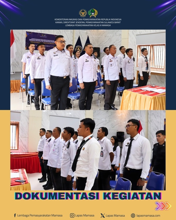 Jajaran Lapas Mamasa Laksanakan Penandatanganan Komitmen Bersama 