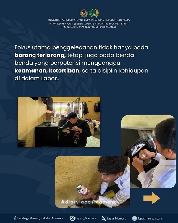 Penggeledahan Humanis Menjadi Benteng Keamanan Lapas Mamasa