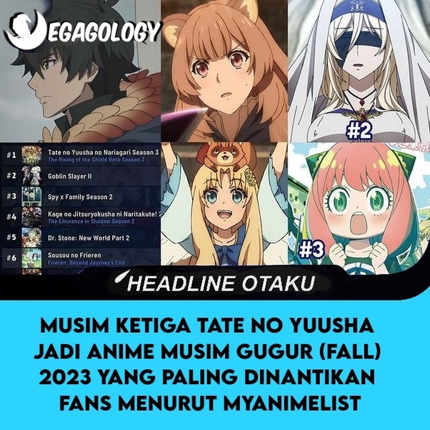 Anime Musim Gugur 2023 yang Paling Dinantikan Versi MyAnimeList