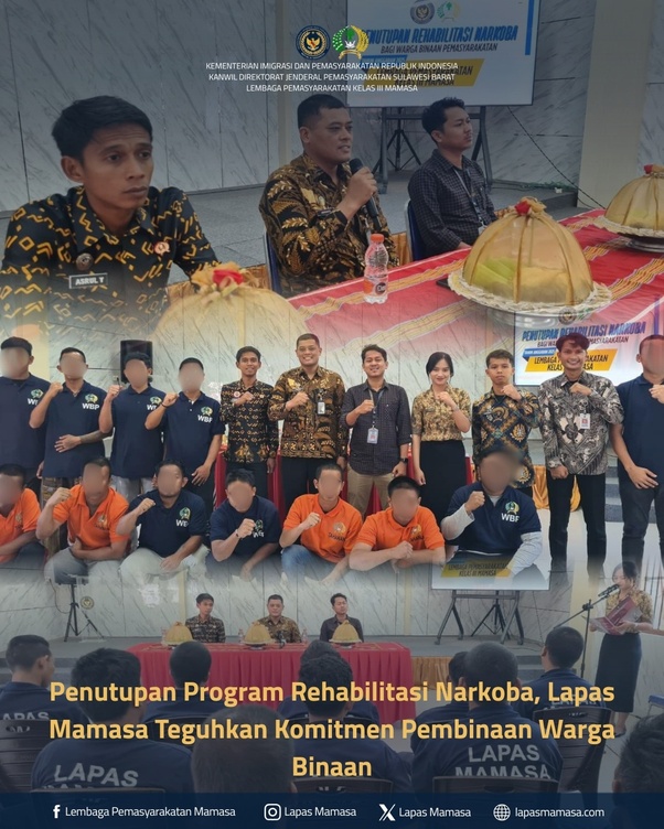 Penutupan Program Rehabilitasi Narkoba, Lapas Mamasa
