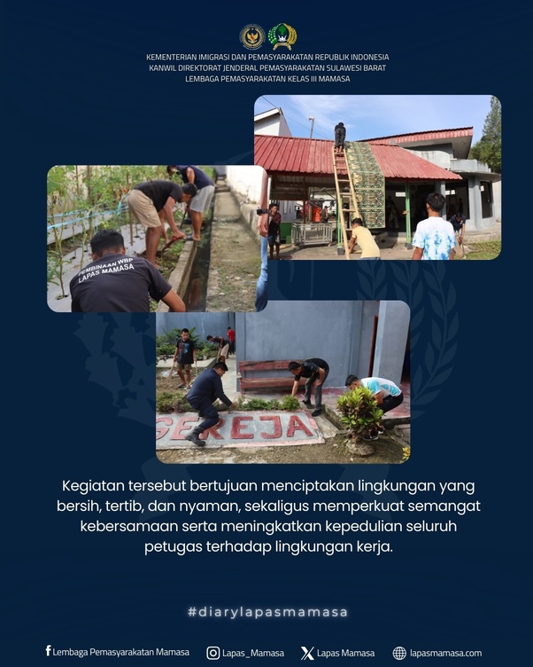 Kerja Bakti Menyambut Rangkaian Kegiatan Hari Bakti Pemasyarakatan Tahun 2026