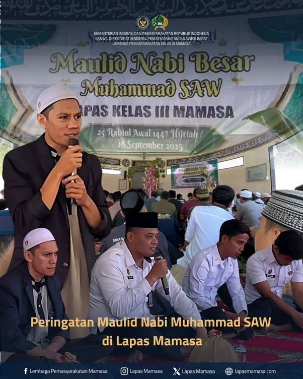 Peringatan Maulid Nabi Muhammad SAW di Lapas Mamasa