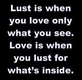 Ilustrasi yang menggambarkan perbedaan antara nafsu dan cinta sejati