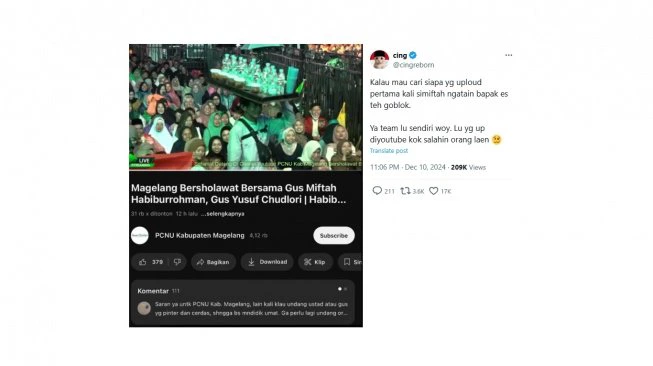 KH Syarif Rahmat Koar-koar Cari Pelaku Penyebar Video Gus Miftah, Netizen: Padahal...