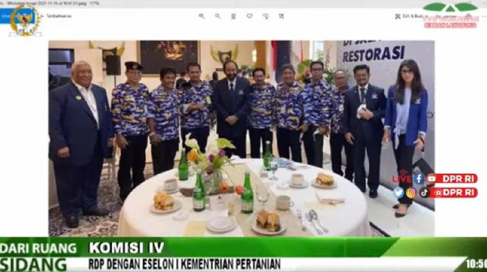 DPR Pertanyakan Pejabat Eselon 1 Kementan Pakai Seragam Nasdem