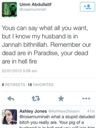 CACAD,Jihadi bride celebrates husband’s death