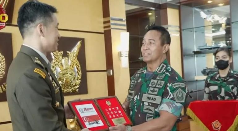 Sepakat Panglima TNI, RI-Singapura Kembangkan Kerja Sama Pertahanan