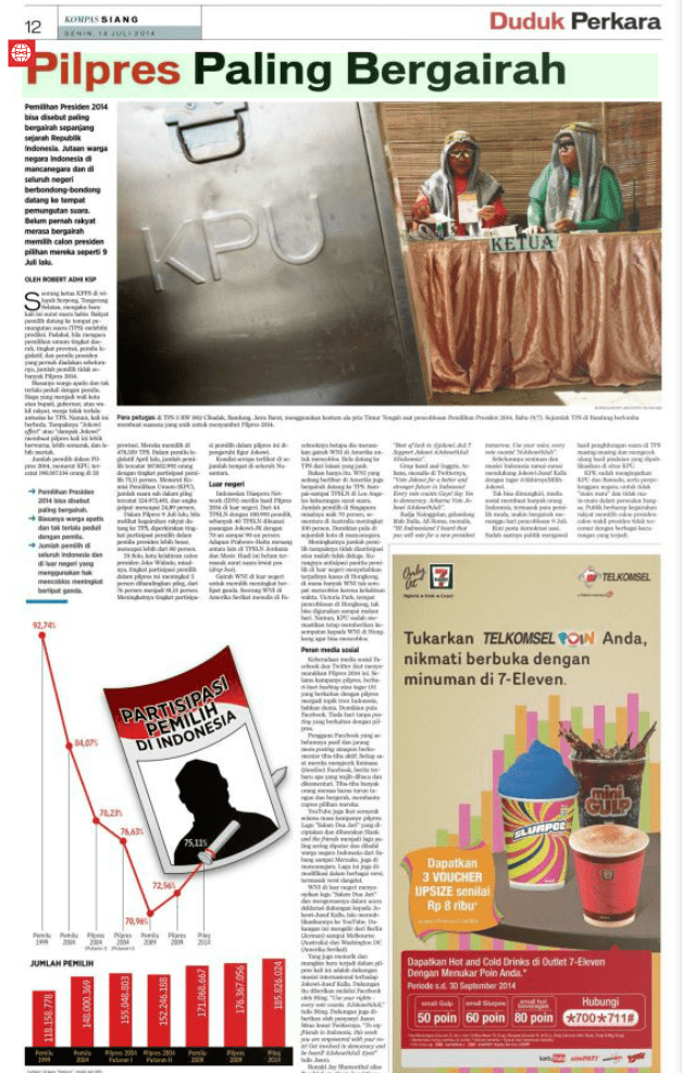 &#91;WHAT!! media berbohong atau suara disunat &#93; KPU Akui Partisipasi Pemilih Menurun