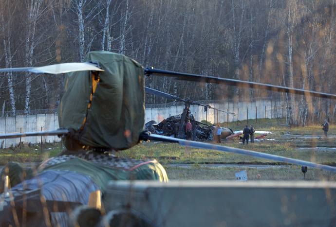 Ka-52K helicopter crashes in Moscow near residential neighborhood