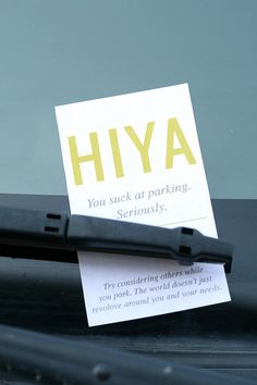 Catatan Gokil Saat Anda Salah Parkir