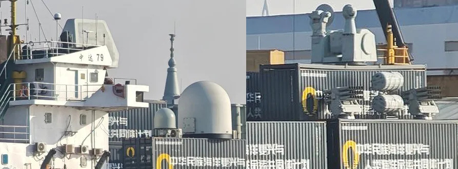 Penampakan Kapal Kargo China yang Penuh dengan Peluncur Rudal Modular 