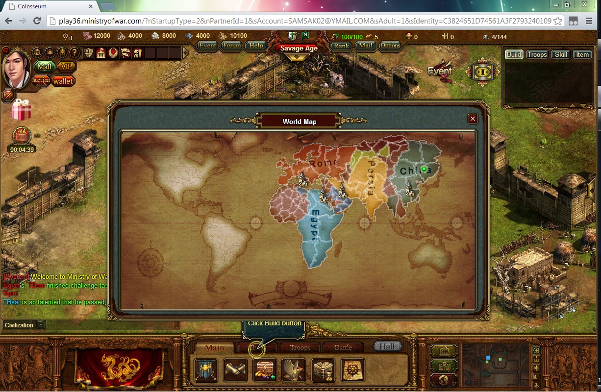 Ministry of War - WebGame Perang 4 negara