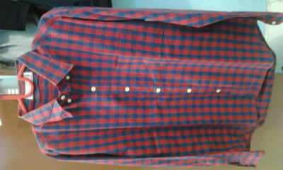 jual kemeja DENIM ORI branded kotak2 yves sent laurent (YSL)