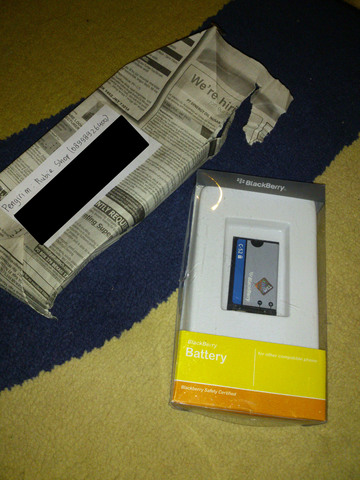 Battery DOUBLE POWER Blackberry merk HIPPO harga termurah sekaskus