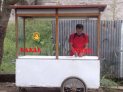 gerobak / roda + perabotan buat warung tenda bandung