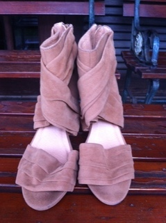 Preloved Nude Pumps & Ethnic semi-boot Heels